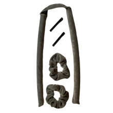 Heatless Curling Rod Plush Curling Roll Tool Clip for Dry Wet Hair Gir