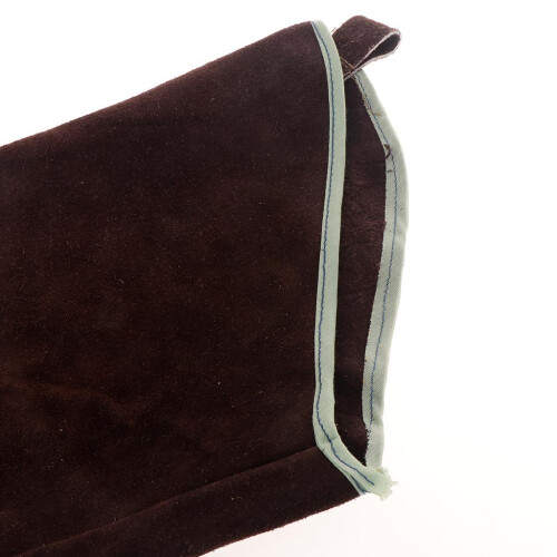 Heavy Duty Cowhide Leather Welding Protective Split Sleeves For Arms B 2