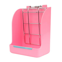 Small Animal Hanging Hay Rack Rabbit Feeder Stand for Herbivore Pink