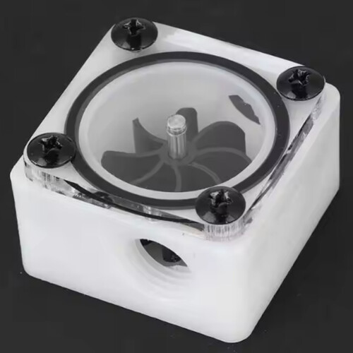 PC Fans Flow Meter G1/4 Thread Revolving Speed Water Cooling Flow Meter Indicator for PC Water Cooling System 3 Way 2