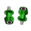 2pcs 8mm Universal Motorcycle CNC Swing Arm Slider Spools green 1