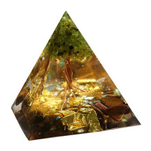 Orgone Pyramid Crystal Tree of Life Positive Energy Crystal for Yoga 5