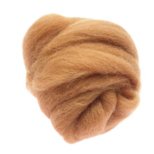 Handmade 10g Wool Roving Fibre For Needle Felting Materials Brown