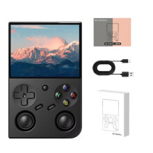 Handheld Retro Game Console 3.5 Inch IPS Screen Linux System Built-in 64G TF Card 5000 Games Support 5G WiFi,B