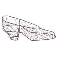 26cm Iron Wire Wreath Frame Succulent Pot Plant Holder Shoes Shape