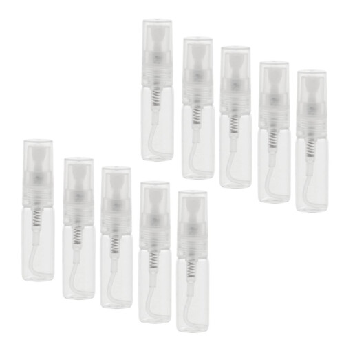 10Pcs Glass Perfume Empty Bottle Atomizer Pump Sprayer Refillable Trav 1
