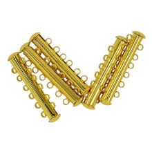 5 Sets Multi Strand Slide Magnetic Clasps DIY Jewelry 6 strand 35x10x