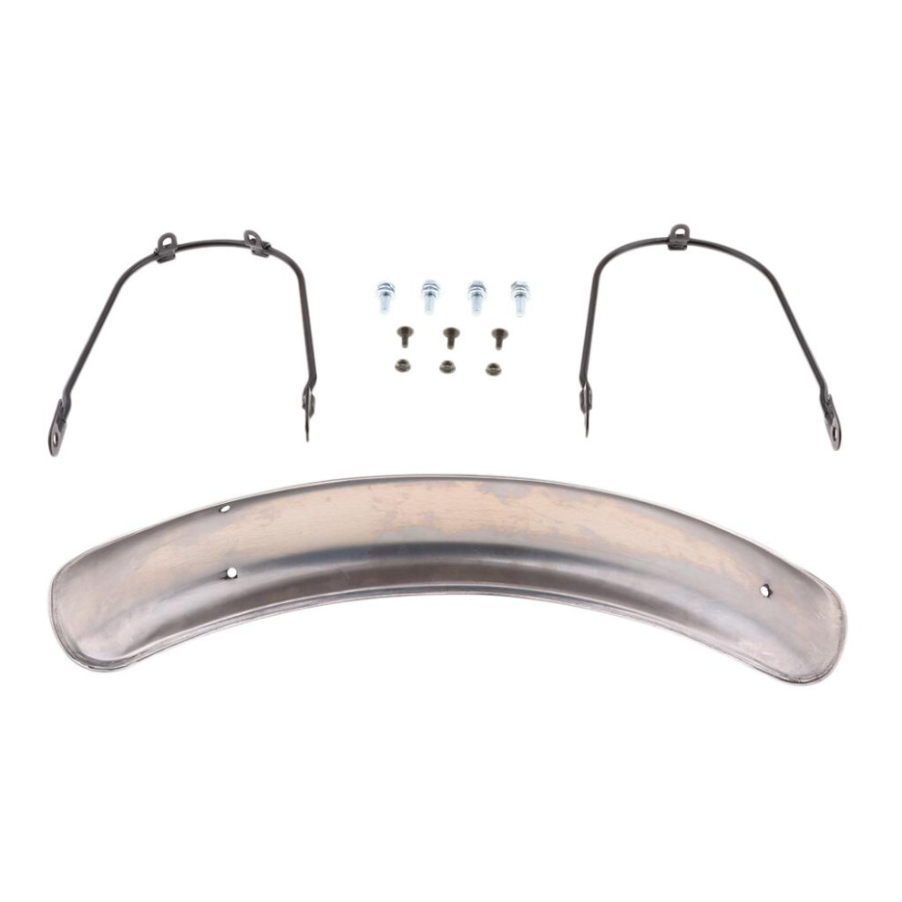 Retro Motorcycle Modified Front Fender Mudguard Metal Cover Chrome 6902696578389