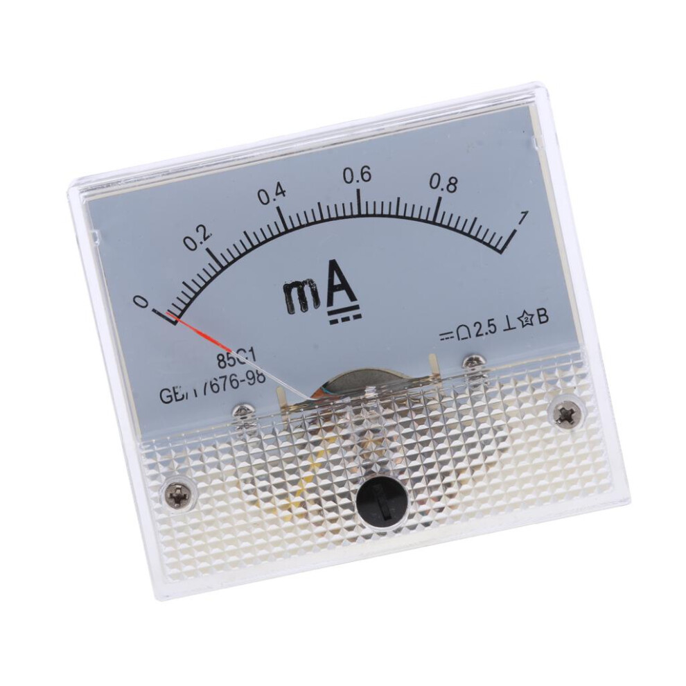 Dc Ammeter Analog Panel Meter Amp Meter Current Gauge Pointer Type 0-1 6902696614230