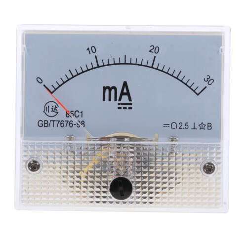 DC Ammeter Analog Panel Meter Amp Meter Current Gauge Pointer Type 0-3 1