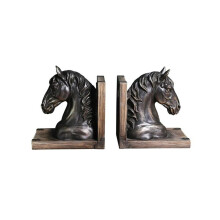 Horse Bookends Heavy Duty Vintage Horse Design for Shelves and Home Decor