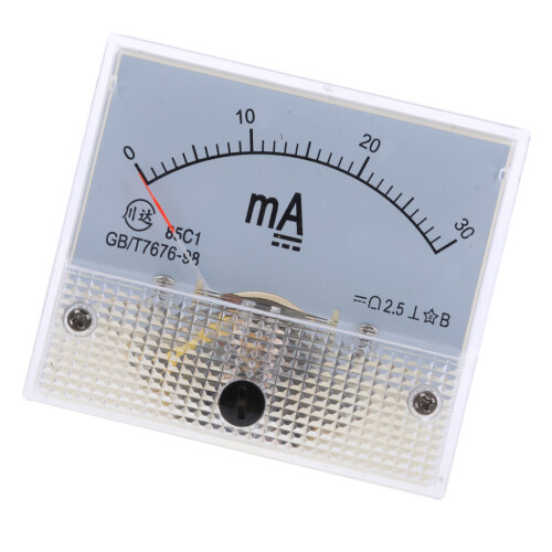 DC Ammeter Analog Panel Meter Amp Meter Current Gauge Pointer Type 0-3 2