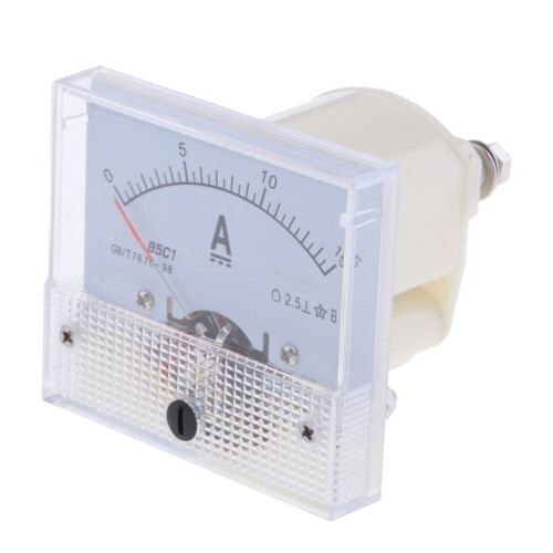 DC Ammeter Analog Panel Meter Amp Meter Current Gauge Pointer Type 0-1 1