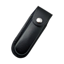 Leather Folding Blade Knife Sheath Classical Durable L Black