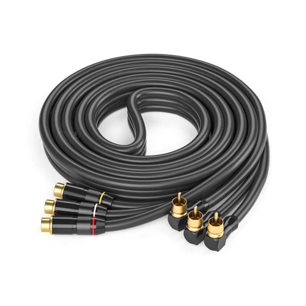 Audio Extension Cable 3Pcs Goldplated Male To Female Clear Fidelity Stereo Video Cord For Home Theater 9092120873184