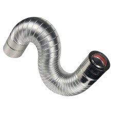 Elbow Chimney Diameter 6cm Vent Portable Fittings Wood Stove Pipe for
