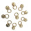10Pc Vintage Studs Screw Rivet Flat Head O Ring DIY Leather Craft Bag 1