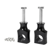 Universal Motorcycle 7/8'' / 1'' Handlebar Riser Clamp 22mm Black