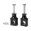 Universal Motorcycle 7/8'' / 1'' Handlebar Riser Clamp  22mm Black 1