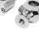 Universal Motorcycle 7/8'' / 1'' Handlebar Riser Clamp  22mm Silver 3