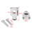 Universal Motorcycle 7/8'' / 1'' Handlebar Riser Clamp  22mm Silver 2