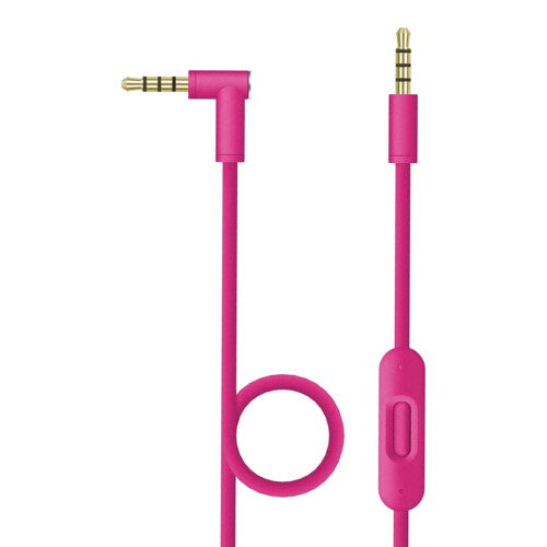 Replacement Audio Cable with Mic Volume Control for Solohd Solo3 Pink