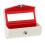 Leather Lipstick Case Holder Storage Box with Mirror for Purse White 2