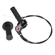 Twist Throttle Cable Stainless Steel Silicone for 150cc-250cc ATV Blac