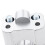 Motorcycle Handlebar Riser Mounting Clamp Adapter Silver 3