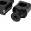Universal Motorcycle 7/8'' / 1'' Handlebar Riser Clamp  25mm Black 2