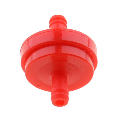 6mm 1/4" Petrol Inline Fuel Filter Universal for Motorcycle Car Red 2