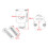 Universal Motorcycle 7/8'' / 1'' Handlebar Riser Clamp  22mm Black 2