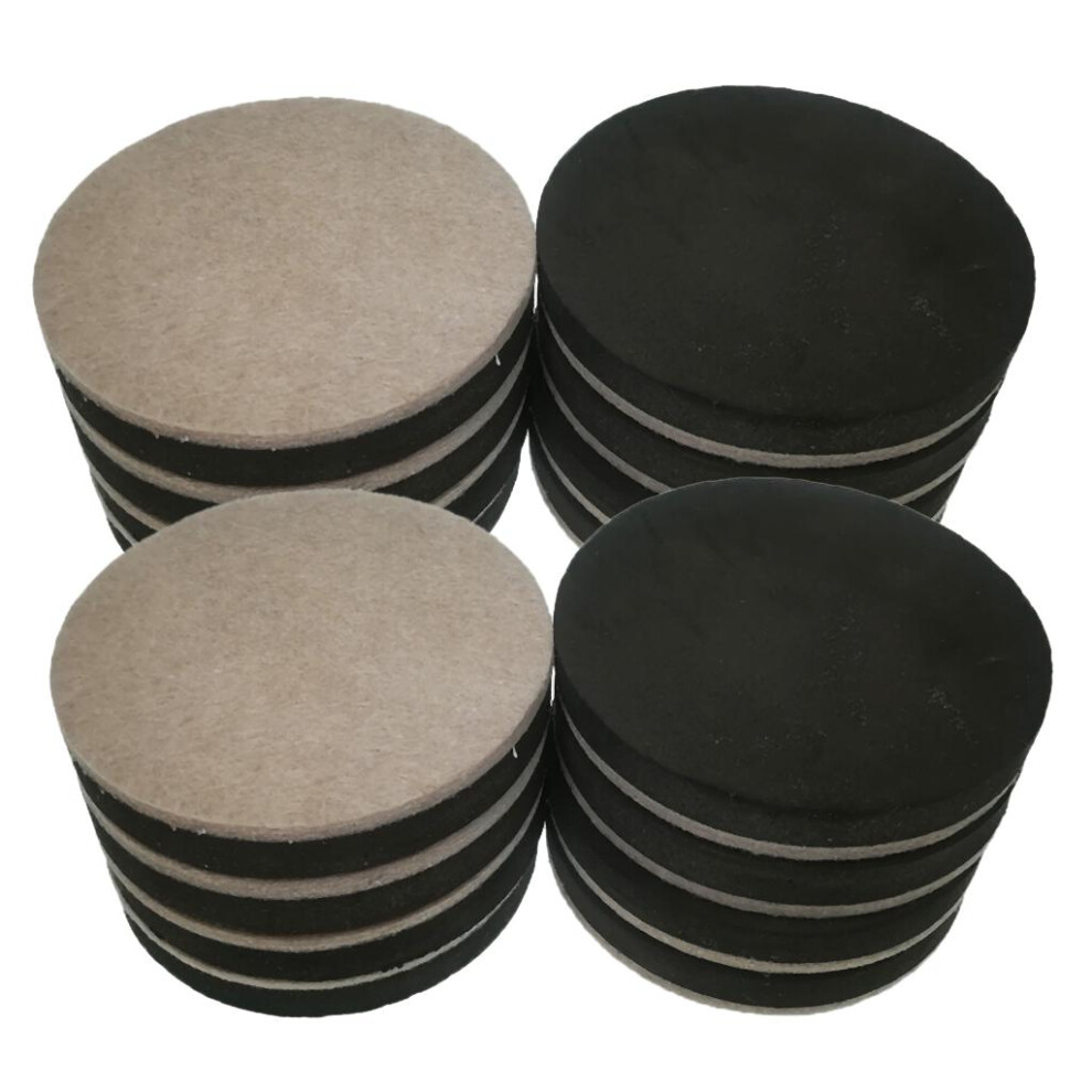 16 Pieces Heavy Duty Reusable Furniture Sliders Felt Moving Pads Dia. 6902696544612