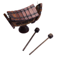 Wooden Xylophone Natural Teak Wood Home Decor for Porch Study Room Off