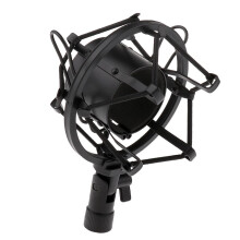 Universal Plastic Microphone Shock Mount Black
