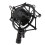 Universal Plastic Microphone Shock Mount Black 1