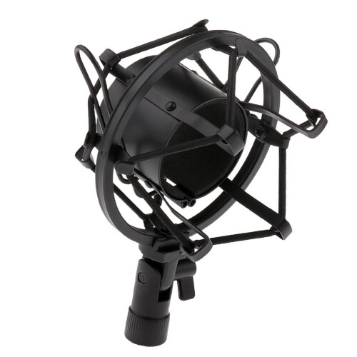 Universal Plastic Microphone Shock Mount Black