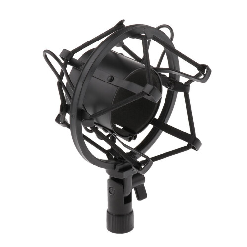 Universal Plastic Microphone Shock Mount Black 2