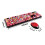 2.4GHz Wireless Keyboard and Mouse set for Mac PC Laptop Red Mixed Col 2