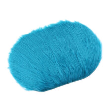 Sheepskin Skin Faux Fur Rug Mat Small Rugs 40x60cm Dark Blue