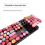 2.4GHz Wireless Keyboard and Mouse set for Mac PC Laptop Red Mixed Col 3