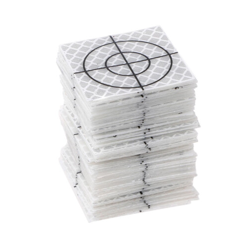 100 Pieces Reflective Tape Target for Tunnel Engineering, Slope Monito