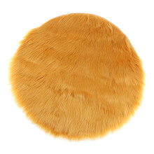 Soft Sheepskin Skin Faux Fur Fake Rug Mat Small Rugs Yellow