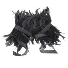 Elegant Feather Shrug Shawl Cape Soft Shoulder Wrap for Halloween Cost