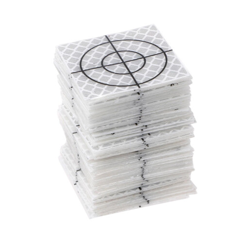 100 Pieces Reflective Tape Target for Tunnel Engineering, Slope Monito