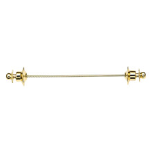 Shirt Collar Bar Tie Pin for Men 70mm Formal Copper for Business Gold