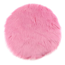 Soft Sheepskin Skin Faux Fur Fake Rug Mat Small Rugs Pink