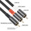 RCA to 2RCA Subwoofer Cable Y Adapter Splitter for Headphone Amplifier 3