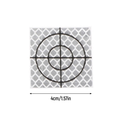 100 Pieces Reflective Tape Target for Tunnel Engineering, Slope Monito 1