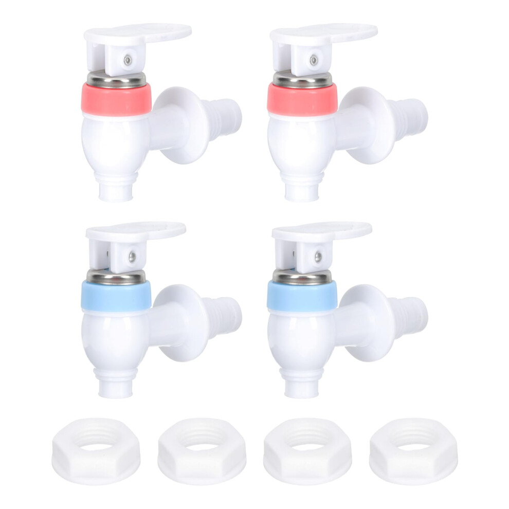 4 Sets Water Dispenser Faucet Replacement With Leakproof Water Cooler Spigot, Plastic And Silicone 9092120873207